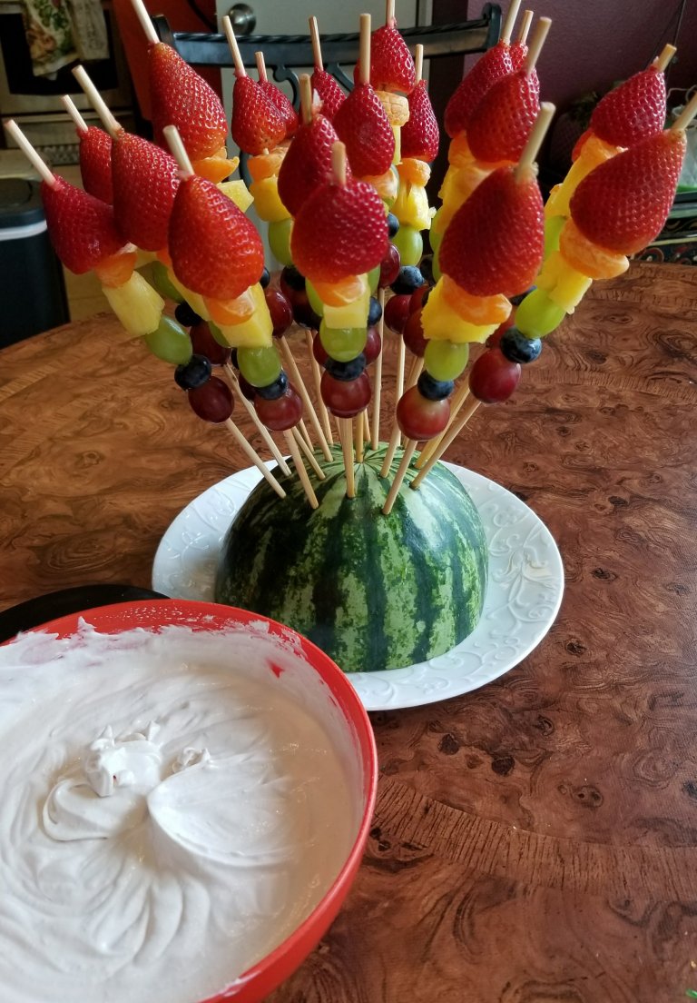 Best Damn Rainbow Fruit Skewers And Dip Out There! – Crazy Green Thumbs